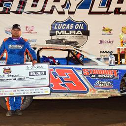 Derrick Stewart Soars To First Career Lucas Oil MLRA Win At Lakeside Speedway