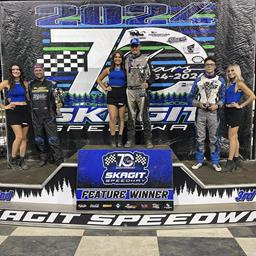 Starks Sweeps Night at Skagit Speedway for 10th Victory at Track This Season