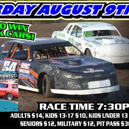 $1,500 to Win Stock Cars &amp; Demolition Derby This Weekend!