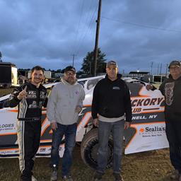 Rain Can’t Stop the Action at the Dirt Track at Genesee — But It Does Cut It Short