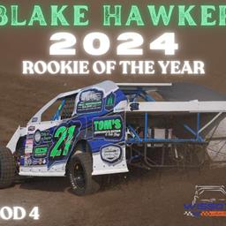 HAWKER HUSTLES TO 2024 WISSOTA MOD FOUR ROOKIE  OF THE YEAR TITLE