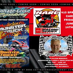 CHECK OUT ALL THESE BIG SHOWS COMING UP AT COTTAGE GROVE SPEEDWAY!!