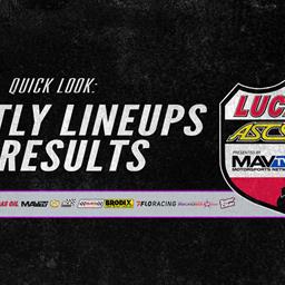 Lineups/Results - Creek County Speedway | Fuzzy&#39;s Fall Fling | Night 2