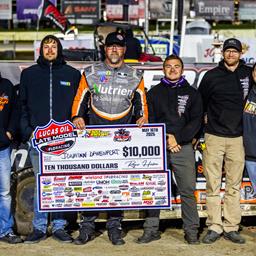 Davenport Takes Night Two of the High Bank Heist at Eagle