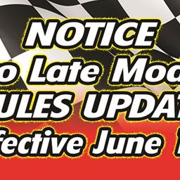 Rule Revision for PRO LATE MODEL DIVISION CRATE ENGINES
