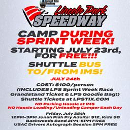 Let Us Drive You To IMS To Kick Off USAC Indiana Sprint Week