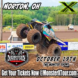 Monster X Tour coming to Norton Raceway Park on October 19th!