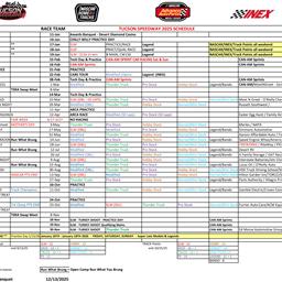 2025 Race Team Schedule Announced!