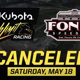 Fonda Speedway’s May 18 Date with Kubota High Limit Racing is Canceled