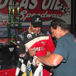 Pearson Outlasts Owens in Winning CMH Challenge at Lucas Oil Speedway