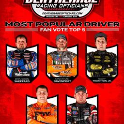 LOLMDS Most Popular Driver Standings - 6/3/2025