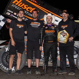 Gravel Guides Big Game Motorsports to Electric World of Outlaws Win With Last-Lap Pass at Devil’s Bowl Speedway