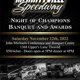 Merrittville’s Night of Champions Awards Banquet Set for November 12