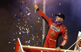 ICE IN HIS VEINS: Balog Charges from Fourth, Holds off Defending Champion for Fi