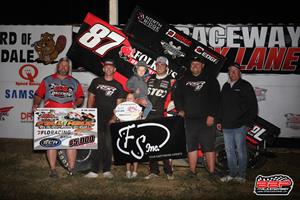 Aaron Reutzel Seizes Sprint Invaders $5,000 “Fall Haul” at 34 Raceway!