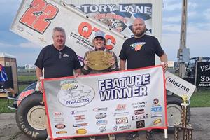 Riley Goodno Wins a Wild One with Sprint Invaders on the Benton County Bullring!