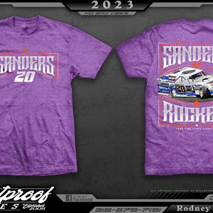 2023 Rodney Sanders Purple T-Shirt