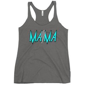 Mama Checkered Womens Racerback Tank