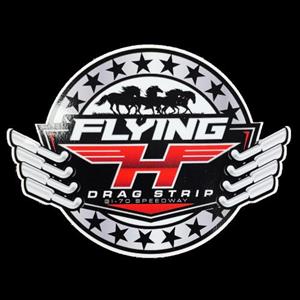 Red Flying H Drag Strip Decal