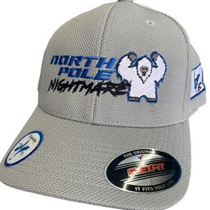 North Pole Nightmare FlexFit Hat -  Silver