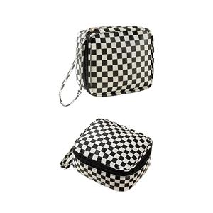 Checkered Zipper Bag