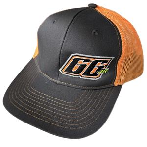 66JR Gray/Orange Snapback Hat