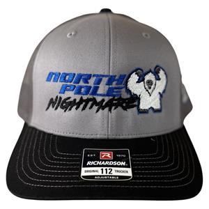 2023 North Pole Nightmare Snapback Hat - Grey/Charcoal/Black