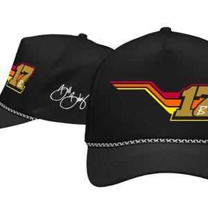 17B Signature Stripes Rope Hat - Black