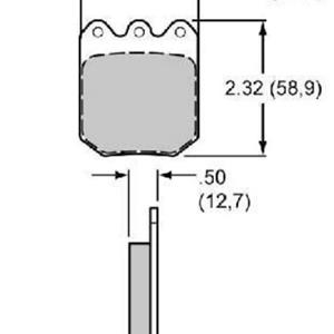 WILWOOD HIGH PERFORMANCE BRAKE PAD SET- 6812 DYNAPRO- BP-28 COMPOUND