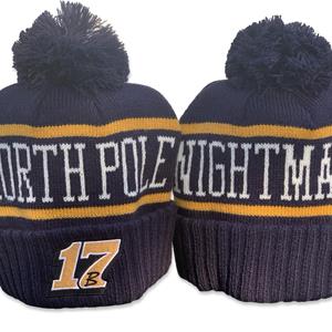 North Pole Nightmare Winter Pom Hat - Navy