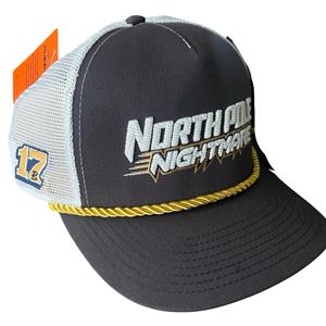 North Pole Nightmare Snapback Cord Hat - Navy/White 