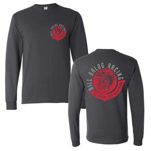 Skull Yeti Long Sleeve Shirt - Charcoal Gray