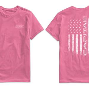 Pink Capital Flag T-Shirt