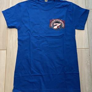 Blue T-Shirt - Red Print