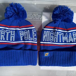 North Pole Nightmare Winter Pom Hat - Royal