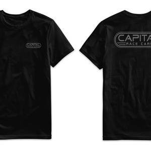 Black Capital Race Car Logo T-Shirt