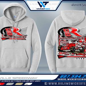 2025 Ransomville Speedway Ash Hoodie