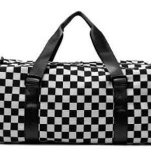 Checkered Duffle Bag