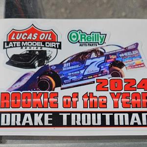 Lucas Oil Rookie of the Year Decal