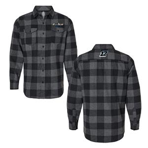 Bill Balog Racing Mens Flannel Shirt - Charcoal Black