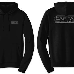 Black Capital Race Car Logo Hoodie