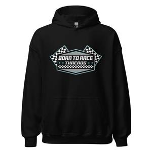 Born to Race Threads Checkered Flag Hoodie