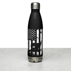 American Flag Outlaw Stainless Steel Water Bottle