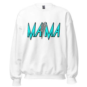 Mama Checkered Adult Crew Sweatshirt