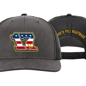 17B Americana SnapBack Trucker Hat - Charcoal/Black