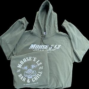 Muscle Moose Hoodie Mil Green