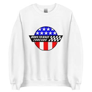 Patriotic BRT Logo Adult Crew Sweatshirt