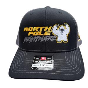 North Pole Nightmare Snapback Hat - Black/Charcoal