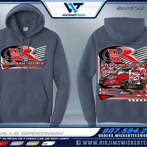 2025 Ransomville Speedway Steel Blue Hoodie
