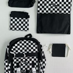 5pc Checkered Bag Set